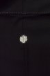 Photo4: O0624K Vintage Japanese kimono   Black TOMESODE formal for women / Synthetic. Leaf,   (Grade D) (4)