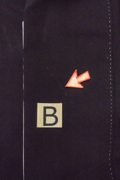 Photo19: O0624K Vintage Japanese kimono   Black TOMESODE formal for women / Synthetic. Leaf,   (Grade D) (19)