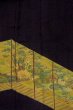 Photo5: O0624L Vintage Japanese kimono   Black TOMESODE formal for women / Silk. Flower,   (Grade B) (5)