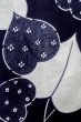 Photo6: O0624O Vintage Japanese kimono   Indigo Blue YUKATA summer(made in Japan) for women / Cotton/hemp Flower,   (Grade C) (6)