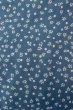 Photo3: O0624P Vintage Japanese kimono  Grayish  Blue  YUKATA summer(made in Japan) for women /  Cotton.  Leaf,   (Grade C) (3)