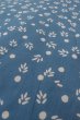 Photo8: O0624P Vintage Japanese kimono  Grayish  Blue  YUKATA summer(made in Japan) for women /  Cotton.  Leaf,   (Grade C) (8)