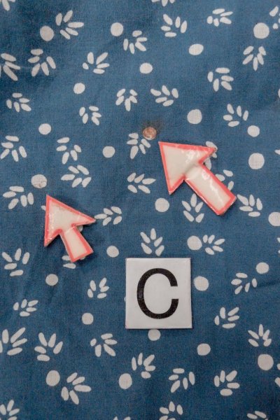 Photo16: O0624P Vintage Japanese kimono  Grayish  Blue  YUKATA summer(made in Japan) for women /  Cotton.  Leaf,   (Grade C) (16)