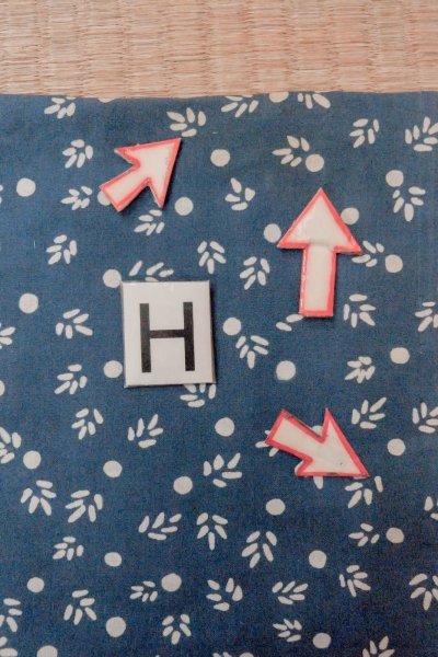 Photo21: O0624P Vintage Japanese kimono  Grayish  Blue  YUKATA summer(made in Japan) for women /  Cotton.  Leaf,   (Grade C) (21)