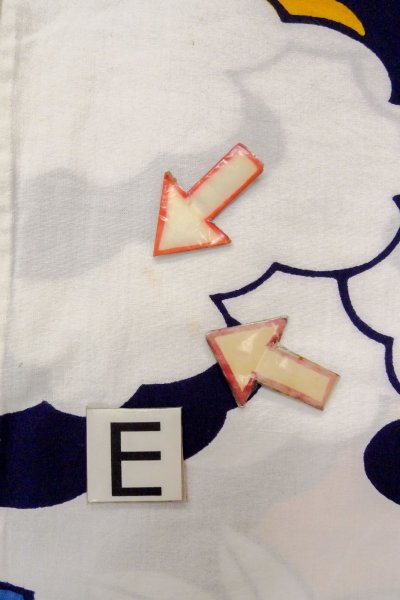 Photo18: O0624S Vintage Japanese kimono    Indigo Blue  YUKATA summer(made in Japan) for women /  Cotton.  MOMIJI maple leaf,   (Grade C) (18)