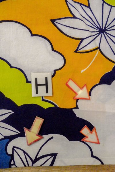 Photo21: O0624S Vintage Japanese kimono    Indigo Blue  YUKATA summer(made in Japan) for women /  Cotton.  MOMIJI maple leaf,   (Grade C) (21)