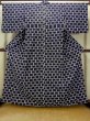 Photo1: O0624T Vintage Japanese kimono    Indigo Blue  YUKATA summer(made in Japan) for women /  Cotton.  Line,   (Grade B) (1)