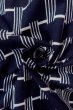Photo11: O0624T Vintage Japanese kimono    Indigo Blue  YUKATA summer(made in Japan) for women /  Cotton.  Line,   (Grade B) (11)
