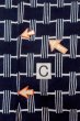 Photo16: O0624T Vintage Japanese kimono    Indigo Blue  YUKATA summer(made in Japan) for women /  Cotton.  Line,   (Grade B) (16)