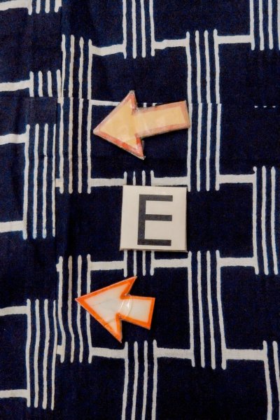 Photo18: O0624T Vintage Japanese kimono    Indigo Blue  YUKATA summer(made in Japan) for women /  Cotton.  Line,   (Grade B) (18)