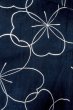 Photo3: O0624U Vintage Japanese kimono  Dark  Indigo Blue  YUKATA summer(made in Japan) for women /  Cotton.  Flower   (Grade B) (3)