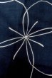 Photo7: O0624U Vintage Japanese kimono  Dark  Indigo Blue  YUKATA summer(made in Japan) for women /  Cotton.  Flower   (Grade B) (7)