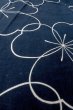 Photo9: O0624U Vintage Japanese kimono  Dark  Indigo Blue  YUKATA summer(made in Japan) for women /  Cotton.  Flower   (Grade B) (9)