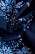 Photo12: O0624V Vintage Japanese kimono  Dark  Indigo Blue  Pour Dyed Yukata for women /  Cotton.  Chrysanthemum   (Grade B) (12)