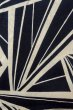 Photo5: O0624W Vintage Japanese kimono  Dark  Indigo Blue  YUKATA summer(made in Japan) for women /  Cotton.  Geometrical pattern   (Grade C) (5)