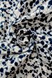 Photo12: O0624Z Vintage Japanese kimono    White  YUKATA summer(made in Japan) for women /  Cotton.  Broken ice pattern  Eggplant pattern  (Grade D) (12)