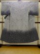 Photo1: O0625C Vintage Japanese kimono  Dark Indigo Blue YUKATA summer(made in Japan) for women / Cotton/hemp Plaid Checks   (Grade C) (1)