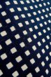 Photo9: O0625C Vintage Japanese kimono  Dark Indigo Blue YUKATA summer(made in Japan) for women / Cotton/hemp Plaid Checks   (Grade C) (9)