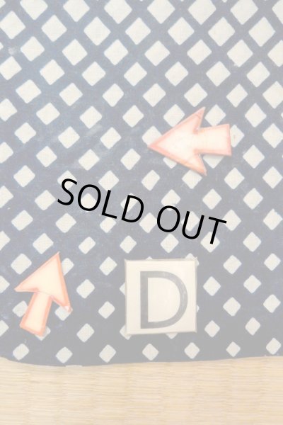 Photo19: O0625C Vintage Japanese kimono  Dark Indigo Blue YUKATA summer(made in Japan) for women / Cotton/hemp Plaid Checks   (Grade C) (19)