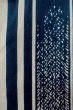 Photo6: O0625D Antique Japanese kimono   Indigo Blue YUKATA summer(made in Japan) for women / Cotton/hemp Tall grass,   (Grade C) (6)