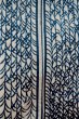 Photo7: O0625D Antique Japanese kimono   Indigo Blue YUKATA summer(made in Japan) for women / Cotton/hemp Tall grass,   (Grade C) (7)