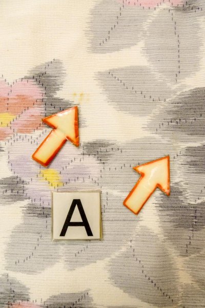 Photo14: O0711F Used Japanese kimono   White TOKAMACHI-TSUMUGI for women / Silk. Camellia,   (Grade B) (14)