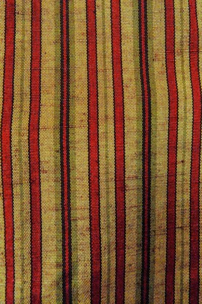 Photo7: O0711G Used Japanese kimono   Multi Color TSUMUGI pongee for women / Silk. Stripes   (Grade B) (7)