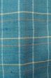 Photo7: O0711I Used Japanese kimono  Grayish Light Blue TSUMUGI pongee for women / Silk. Plaid Checks   (Grade B) (7)