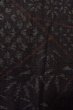 Photo7: Mint O0711K Vintage Japanese kimono   Black TSUMUGI pongee for women / Silk. Flower,   (Grade A) (7)