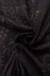 Photo11: Mint O0711K Vintage Japanese kimono   Black TSUMUGI pongee for women / Silk. Flower,   (Grade A) (11)