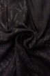 Photo12: Mint O0711K Vintage Japanese kimono   Black TSUMUGI pongee for women / Silk. Flower,   (Grade A) (12)