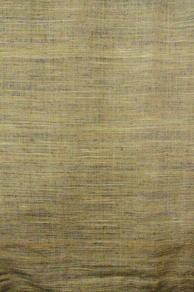 Photo4: Mint O0711L Used Japanese kimono  Grayish Multi Color TSUMUGI pongee for women / Silk. Line   (Grade A) (4)