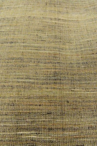 Photo9: Mint O0711L Used Japanese kimono  Grayish Multi Color TSUMUGI pongee for women / Silk. Line   (Grade A) (9)