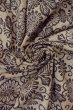 Photo12: O0711N Used Japanese kimono   Gray TSUMUGI pongee for women / Silk. Chinese flower,   (Grade B) (12)
