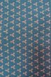 Photo7: O0711O Vintage Japanese kimono  Grayish Light Blue KOMON dyed for women / Silk. Geometrical pattern   (Grade B) (7)