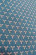Photo8: O0711O Vintage Japanese kimono  Grayish Light Blue KOMON dyed for women / Silk. Geometrical pattern   (Grade B) (8)