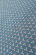 Photo10: O0711O Vintage Japanese kimono  Grayish Light Blue KOMON dyed for women / Silk. Geometrical pattern   (Grade B) (10)
