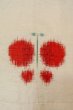 Photo5: O0711P Vintage Japanese kimono   Off White TSUMUGI pongee for women / Silk. Butterfly   (Grade C) (5)
