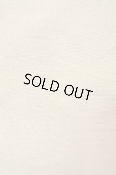 Photo7: O0711P Vintage Japanese kimono   Off White TSUMUGI pongee for women / Silk. Butterfly   (Grade C) (7)