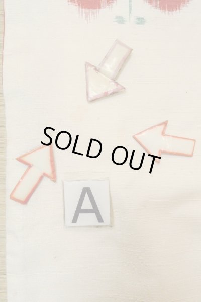 Photo14: O0711P Vintage Japanese kimono   Off White TSUMUGI pongee for women / Silk. Butterfly   (Grade C) (14)