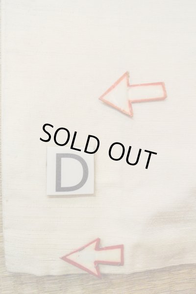 Photo17: O0711P Vintage Japanese kimono   Off White TSUMUGI pongee for women / Silk. Butterfly   (Grade C) (17)