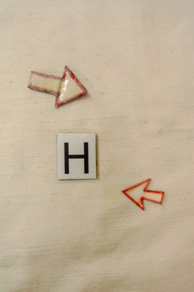 Photo21: O0711P Vintage Japanese kimono   Off White TSUMUGI pongee for women / Silk. Butterfly   (Grade C) (21)