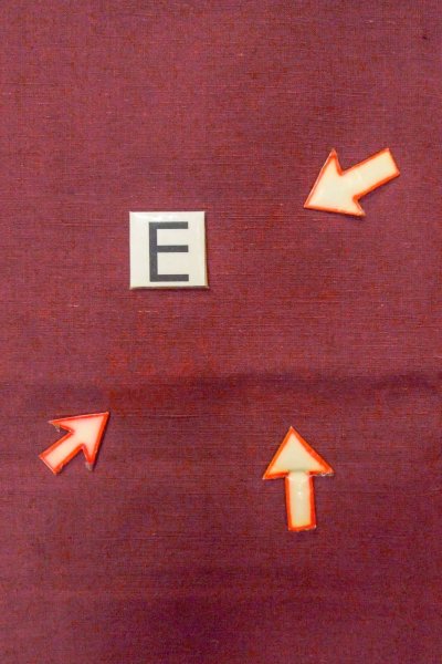 Photo18: O0711Q Used Japanese kimono  Pale Dark Red TSUMUGI pongee for women / Silk. Geometrical pattern   (Grade B) (18)