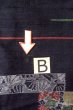 Photo15: O0711R Used Japanese kimono   Black TSUMUGI pongee for women / Silk. Flower,   (Grade B) (15)