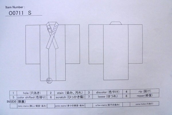 Photo13: O0711S Used Japanese kimono   Black TSUMUGI pongee for women / Silk. Flower, There is a hole.  (Grade D) (13)