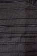 Photo3: O0711T Used Japanese kimono   Black TSUMUGI pongee for women / Silk. Tortoise-shell pattern(Hexagonal pattern),   (Grade A) (3)