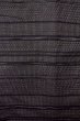 Photo4: O0711T Used Japanese kimono   Black TSUMUGI pongee for women / Silk. Tortoise-shell pattern(Hexagonal pattern),   (Grade A) (4)