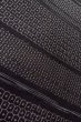 Photo9: O0711T Used Japanese kimono   Black TSUMUGI pongee for women / Silk. Tortoise-shell pattern(Hexagonal pattern),   (Grade A) (9)