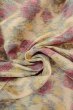 Photo12: O0711U Used Japanese kimono   Off White TSUMUGI pongee for women / Silk. Flower,   (Grade B) (12)