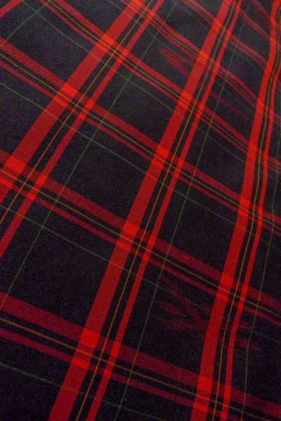 Photo8: O0711V Vintage Japanese kimono   Black OSHIMA-TSUMUGI for women / Silk. Plaid Checks,   (Grade A) (8)